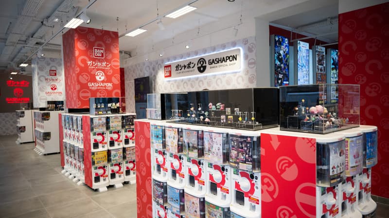 Bandai ouvre sa première boutique gashapon à Paris